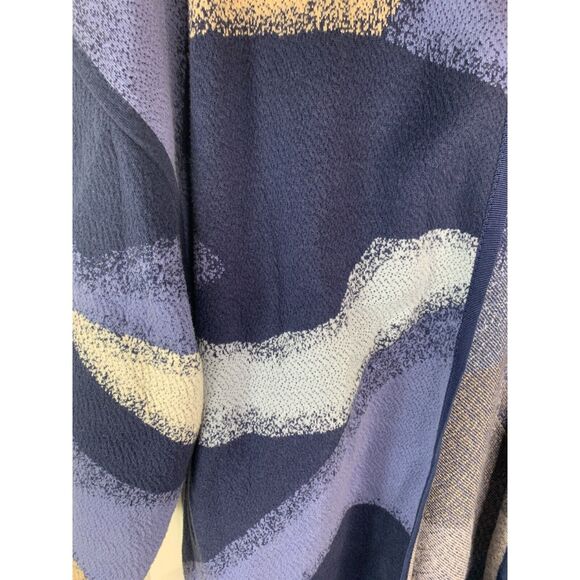 Chicos Womens Open Front Cardigan Size 1 Abstract Pattern 3/4 Sleeves - Picture 4 of 6